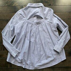 Anthropologie Funktinal Open Back Shirt